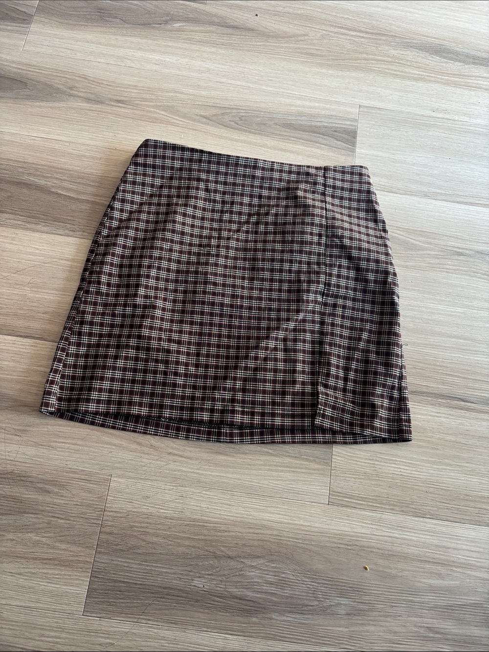 Urban Outfitters Brown Plaid Mini Skirt